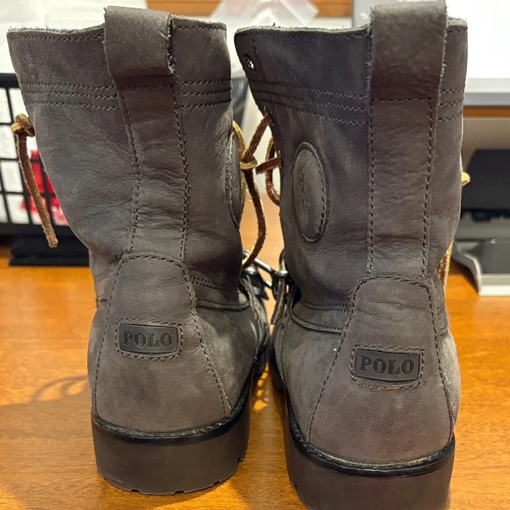 Polo by Ralph Lauren brown ranger Men's Boots size 7 excellent condition - Picture 11 of 12